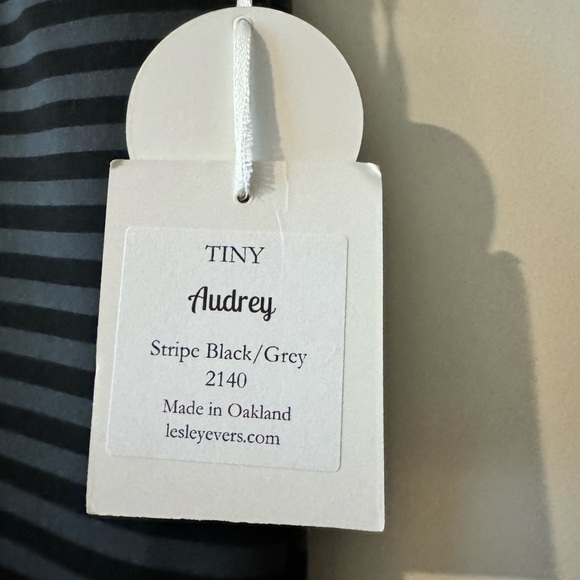 NEW Lesley Evers Audrey Striped Pull On Pants Slacks Black Gray Stripe XXS NWT - Picture 3 of 4